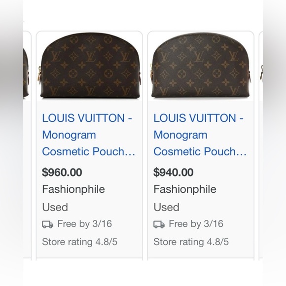 🌸SOLD🌸Louis Vuitton Cosmetic Pouch GM - Picture 4 of 16